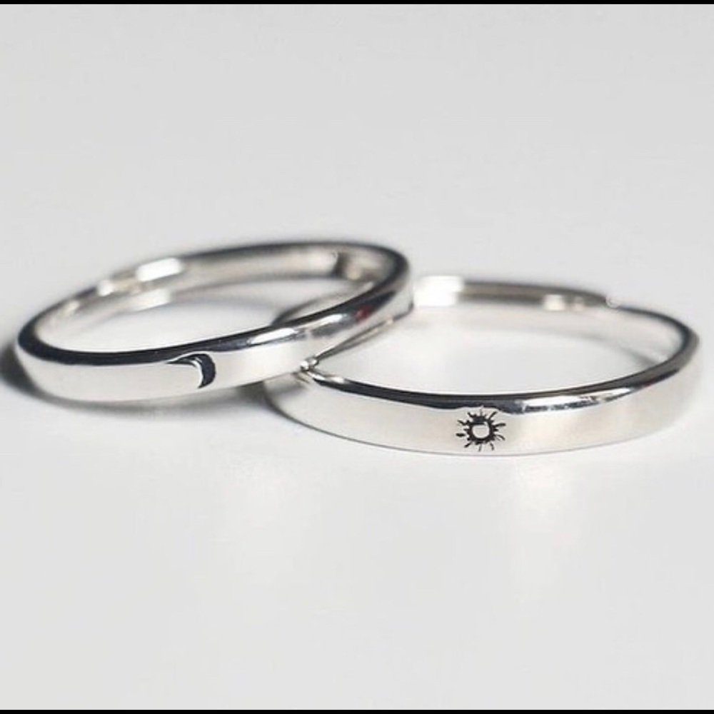 Sun and Moon commitment rings